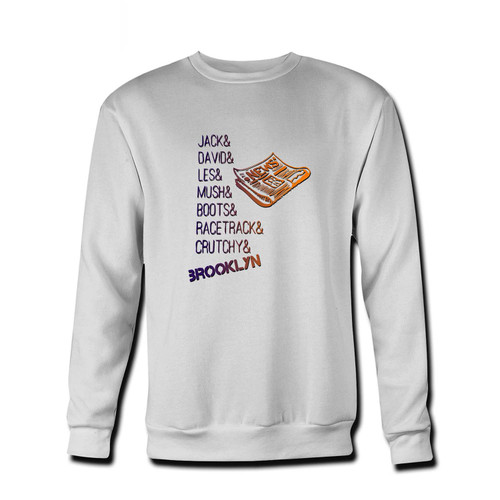 Your Newsies Inspired Broklyn Tv Series Fresh Best Crewneck Sweatshirt just got an update. This super comfortable and lighter weight crewneck will become your favorite go-to sweatshirt. The cozy spandex cuffs and waistband make this pill-resistant sweatshirt a fan favorite.And your group will look and feel their best in this premium ringspun cotton crew.