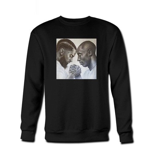Your Nipsey Hussle And Kobe Bryant Fresh Best Crewneck Sweatshirt just got an update. This super comfortable and lighter weight crewneck will become your favorite go-to sweatshirt. The cozy spandex cuffs and waistband make this pill-resistant sweatshirt a fan favorite.And your group will look and feel their best in this premium ringspun cotton crew.