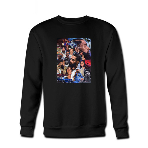 Your Nipsey Hussle Collage Art Fresh Best Crewneck Sweatshirt just got an update. This super comfortable and lighter weight crewneck will become your favorite go-to sweatshirt. The cozy spandex cuffs and waistband make this pill-resistant sweatshirt a fan favorite.And your group will look and feel their best in this premium ringspun cotton crew.