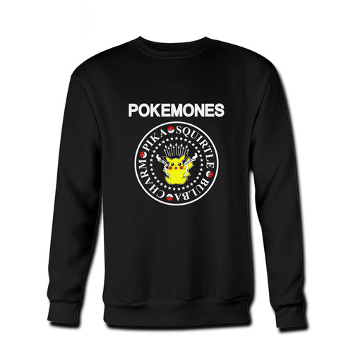 Your Pokemones Pikachu Logo Fresh Best Crewneck Sweatshirt just got an update. This super comfortable and lighter weight crewneck will become your favorite go-to sweatshirt. The cozy spandex cuffs and waistband make this pill-resistant sweatshirt a fan favorite.And your group will look and feel their best in this premium ringspun cotton crew.
