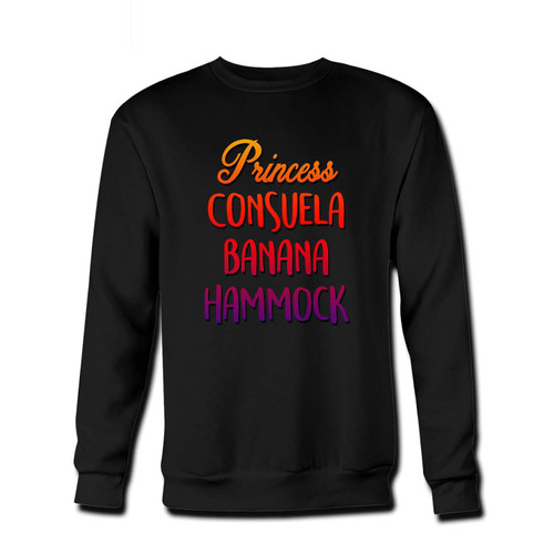 Your Princess Consuela Banana Hammock Fresh Best Crewneck Sweatshirt just got an update. This super comfortable and lighter weight crewneck will become your favorite go-to sweatshirt. The cozy spandex cuffs and waistband make this pill-resistant sweatshirt a fan favorite.And your group will look and feel their best in this premium ringspun cotton crew.