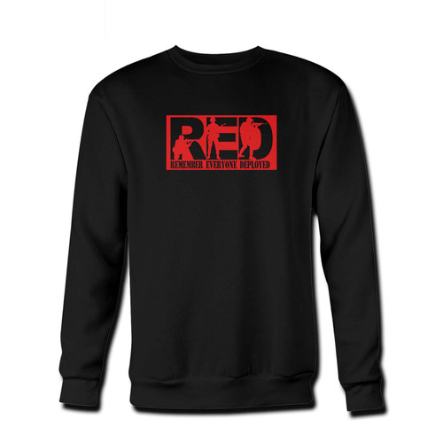 Your Remember Everyone Deployed Fresh Best Crewneck Sweatshirt just got an update. This super comfortable and lighter weight crewneck will become your favorite go-to sweatshirt. The cozy spandex cuffs and waistband make this pill-resistant sweatshirt a fan favorite.And your group will look and feel their best in this premium ringspun cotton crew.