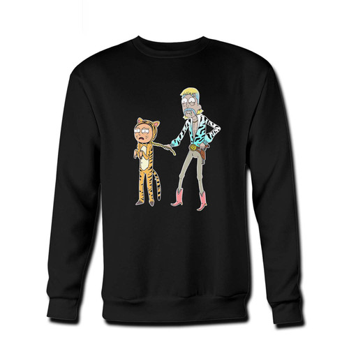 Your rick and morty v tiger king joe exotic Fresh Best Crewneck Sweatshirt just got an update. This super comfortable and lighter weight crewneck will become your favorite go-to sweatshirt. The cozy spandex cuffs and waistband make this pill-resistant sweatshirt a fan favorite.And your group will look and feel their best in this premium ringspun cotton crew.