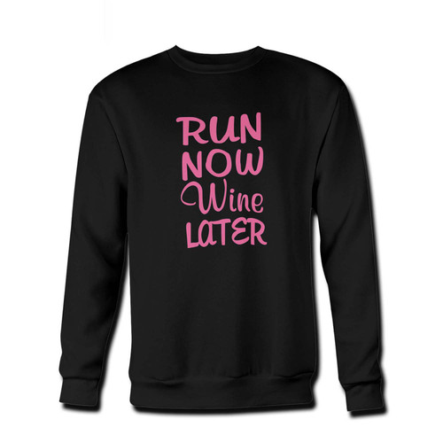 Your Run Now Wine Later Fresh Best Crewneck Sweatshirt just got an update. This super comfortable and lighter weight crewneck will become your favorite go-to sweatshirt. The cozy spandex cuffs and waistband make this pill-resistant sweatshirt a fan favorite.And your group will look and feel their best in this premium ringspun cotton crew.