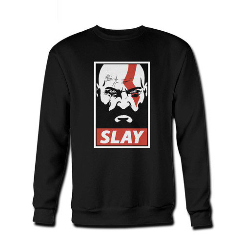 Your Slay God Of War Fresh Best Crewneck Sweatshirt just got an update. This super comfortable and lighter weight crewneck will become your favorite go-to sweatshirt. The cozy spandex cuffs and waistband make this pill-resistant sweatshirt a fan favorite.And your group will look and feel their best in this premium ringspun cotton crew.