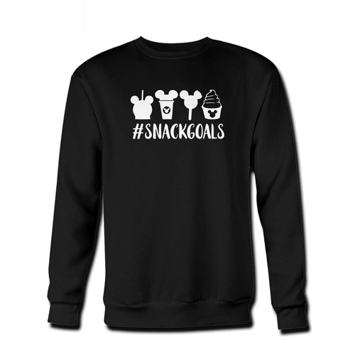 Your snack goals disney Fresh Best Crewneck Sweatshirt just got an update. This super comfortable and lighter weight crewneck will become your favorite go-to sweatshirt. The cozy spandex cuffs and waistband make this pill-resistant sweatshirt a fan favorite.And your group will look and feel their best in this premium ringspun cotton crew.