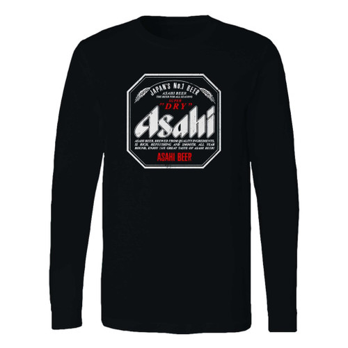 This classic fit asahi beer japan no1 beer long sleeve shirt is casually elegant and very comfortable. With fine quality print to make one stand out, it's a perfect fit for every occasion.