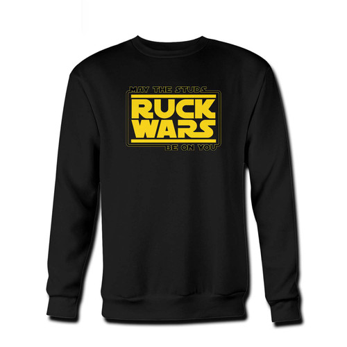 Your Star Wars Ruck Wars The Studs Logo Fresh Best Crewneck Sweatshirt just got an update. This super comfortable and lighter weight crewneck will become your favorite go-to sweatshirt. The cozy spandex cuffs and waistband make this pill-resistant sweatshirt a fan favorite.And your group will look and feel their best in this premium ringspun cotton crew.