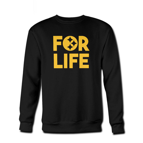 Your Steelers For Life Fresh Best Crewneck Sweatshirt just got an update. This super comfortable and lighter weight crewneck will become your favorite go-to sweatshirt. The cozy spandex cuffs and waistband make this pill-resistant sweatshirt a fan favorite.And your group will look and feel their best in this premium ringspun cotton crew.
