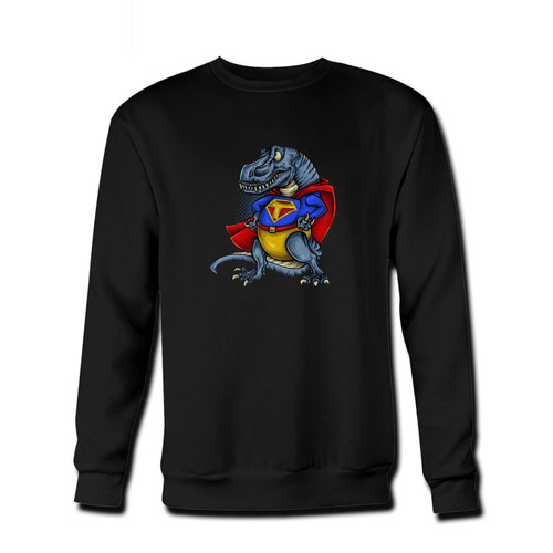 Your T- Rex Man Superhero Fresh Best Crewneck Sweatshirt just got an update. This super comfortable and lighter weight crewneck will become your favorite go-to sweatshirt. The cozy spandex cuffs and waistband make this pill-resistant sweatshirt a fan favorite.And your group will look and feel their best in this premium ringspun cotton crew.