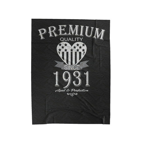 1931 Aged To Perfection 85Th Birthday Gift Velveteen Blanket