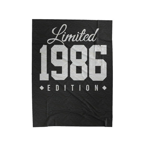 1986 Limited Edition Birthday 21 Velveteen Blanket