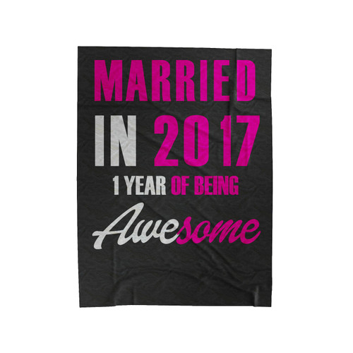 1St Year Anniversary Velveteen Blanket