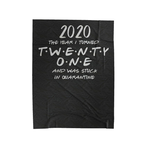 21St Birthday Velveteen Blanket