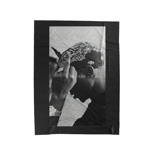 2Pac Shakur Trust Nobody 2 Velveteen Blanket