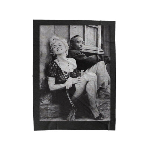 2Pac X Marilyn Monroe Velveteen Blanket