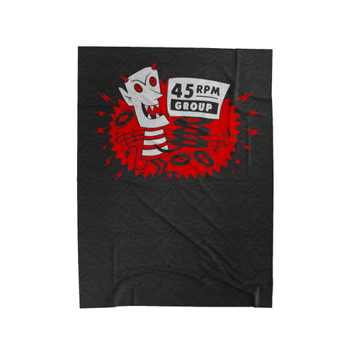45 Rpm Record Group Velveteen Blanket