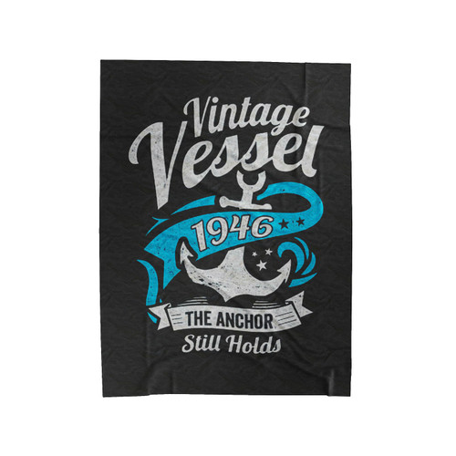 70Th Birthday Gift For Him Nautical Velveteen Blanket