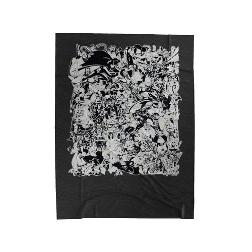 90's Cartoons Velveteen Blanket