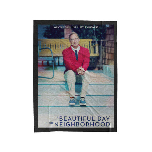 A Beautiful Day In The Neighborhood Velveteen Blanket