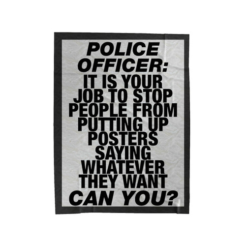 A Field Guide To Wheatpasting Velveteen Blanket