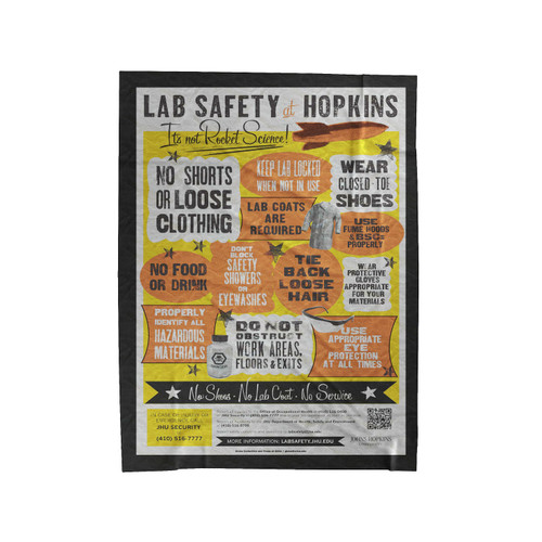 A Lab Safety Velveteen Blanket
