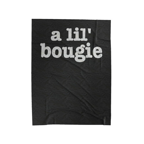 A Lil Bougie Conceited Date Night Velveteen Blanket