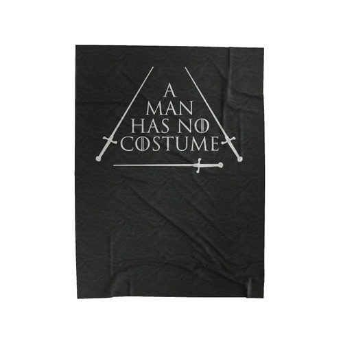 A Man Has No Costume Funny Halloween Velveteen Blanket
