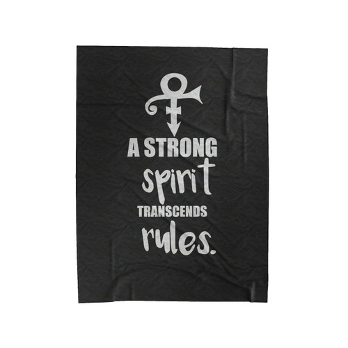 A Strong Spirit Transcends Rules Quote Velveteen Blanket