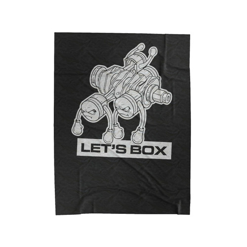 A Tribute To The Legendary Boxer Motor Engine Racing Let's Box Velveteen Blanket