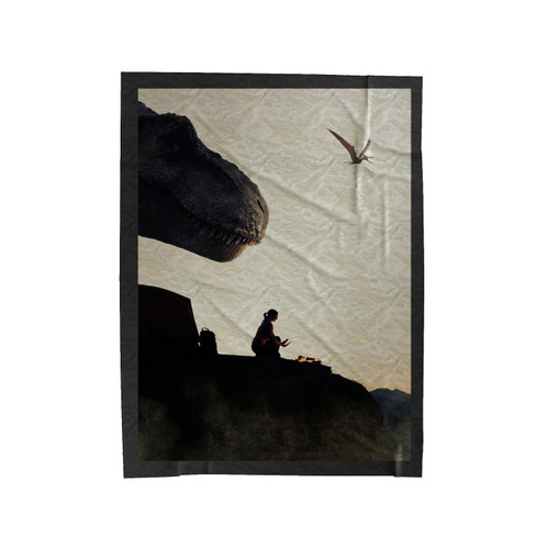 A World Where Dinosaur Velveteen Blanket