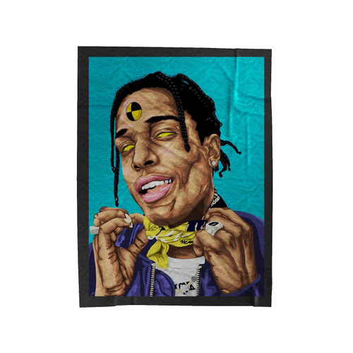 A$Ap Rocky Crash Test Dummy Velveteen Blanket