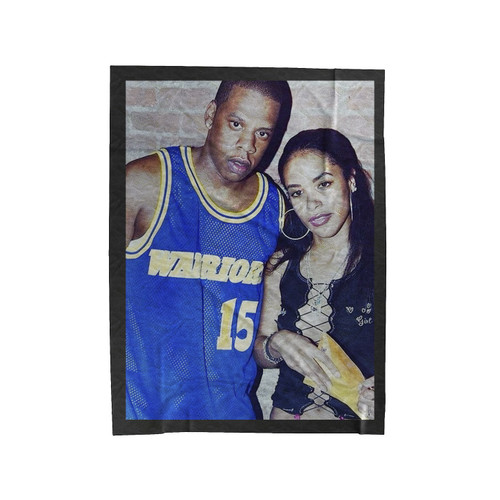 Aaliyah And Jay Z Velveteen Blanket