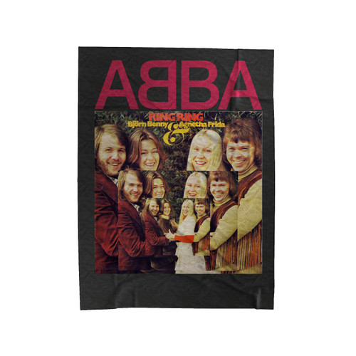 Abba Ring Ring Rock Music Band Velveteen Blanket