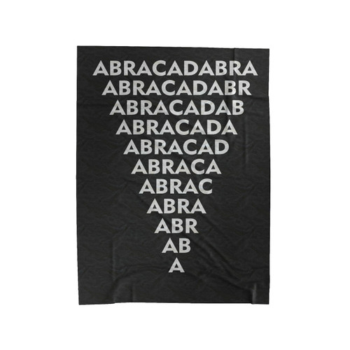 Abracadabra Spells Occult Goth Charm Heal Witch Magic Velveteen Blanket
