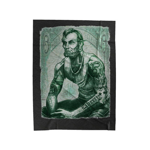Abraham Abe Lincoln Tattoo Velveteen Blanket
