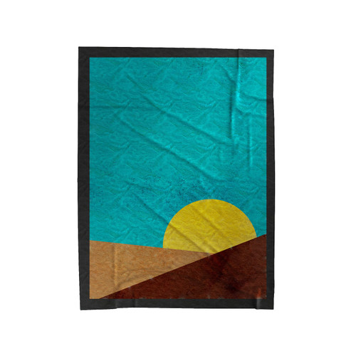 Abstract Sunrise Design Velveteen Blanket