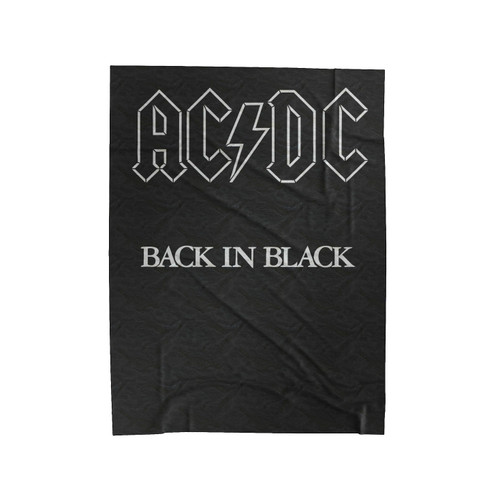 Acdc Back In Black Velveteen Blanket Acdc Back In Black Velveteen Blanket
