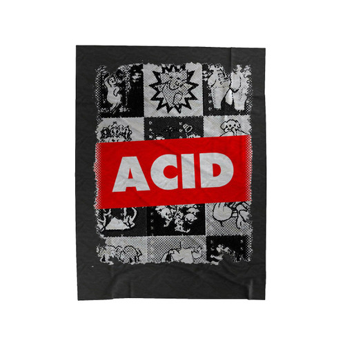Acid Lsd Blotter Art Velveteen Blanket