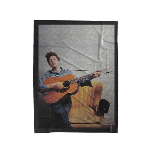 Acoustic Guitar Bob Dylan Velveteen Blanket
