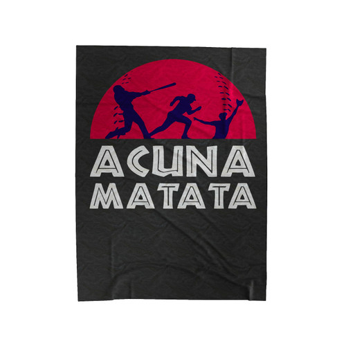 Acuna Matata Baseball Velveteen Blanket