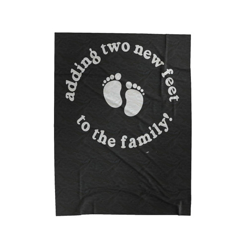 Adding Two New Feet To The Family Velveteen Blanket