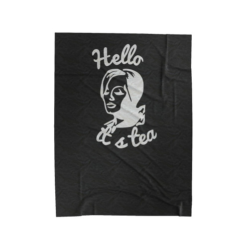 Adele Hello It's Tea 2 Velveteen Blanket