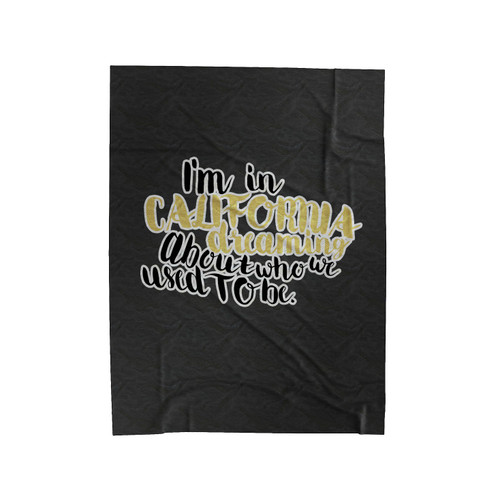 Adele Typography Hello Lyric Velveteen Blanket