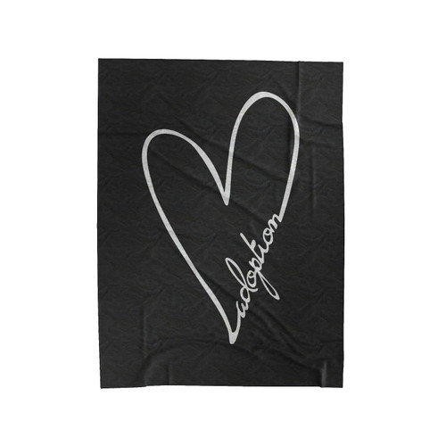 Adoption Adoption Heart Dolman Style Velveteen Blanket