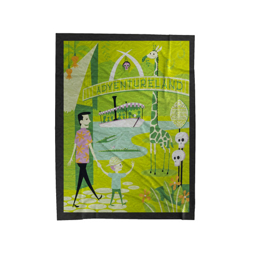Adventureland Velveteen Blanket