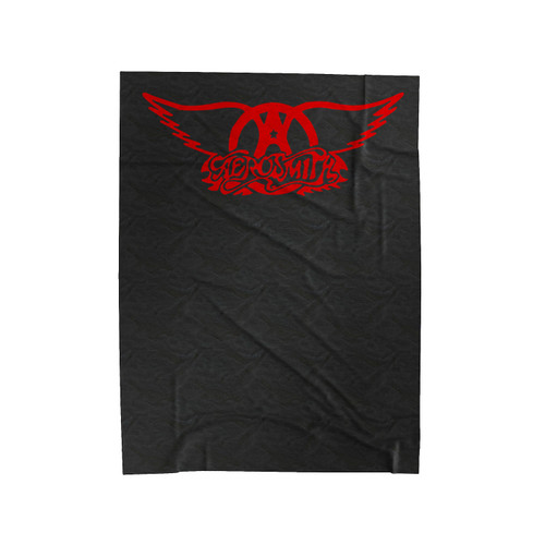 Aerosmith Logo Hard Rock 80's 70's Vintage Velveteen Blanket