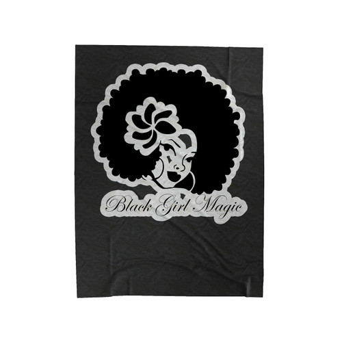 Afro Black Girl Magic Short Sleeve Velveteen Blanket