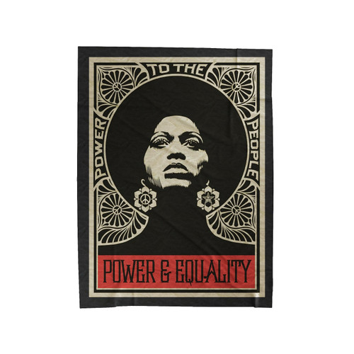Afrocentric Power & Equality Velveteen Blanket