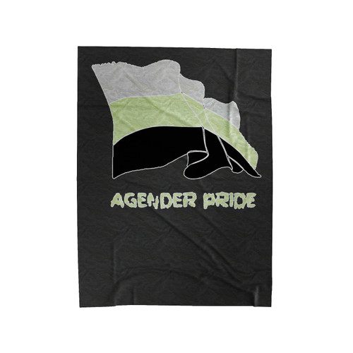 Agender Pride Flag Velveteen Blanket